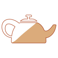 teapot tea hot icon vector illustration graphic design