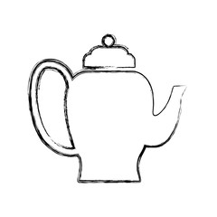 teapot tea hot icon vector illustration graphic design