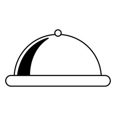 tray server isolated icon vector illustration design