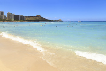 ワイキキビーチとダイヤモンドヘッド
