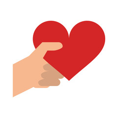 heart flat illustration icon vector design graphic