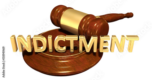 "Indictment Law Concept 3D Illustration " Stock photo and royaltyfree