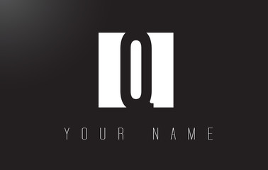 Q Letter Logo With Black and White Negative Space Design.