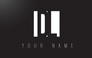 DL Letter Logo With Black and White Negative Space Design.