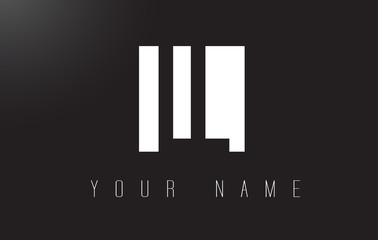 LL Letter Logo With Black and White Negative Space Design.