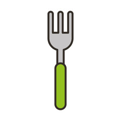 fork cutlery isolated icon vector illustration design