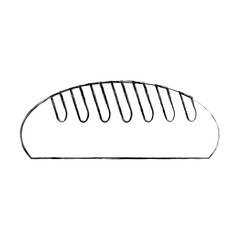 delicious bread isolated icon vector illustration design