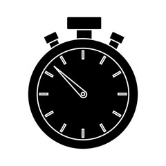 chronometer device icon over white background vector illustration