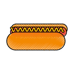 delicious hot dog icon vector illustration design