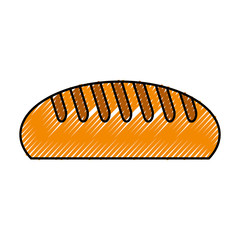 delicious bread isolated icon vector illustration design