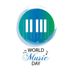 World Music Day logo.