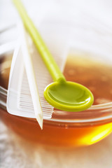 Illustration of organic natural cosmetics Shampoo