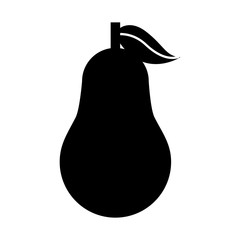 pear fresh fruit isolated icon vector illustration design