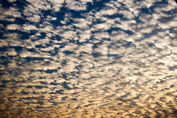 Blue sky with white clouds