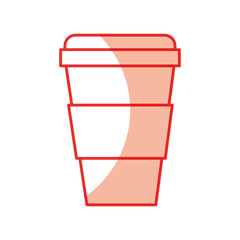 plastic cup isolated icon vector illustration design