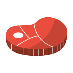 steak meat isolated icon vector illustration design