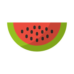 watermelon fresh fruit isolated icon vector illustration design