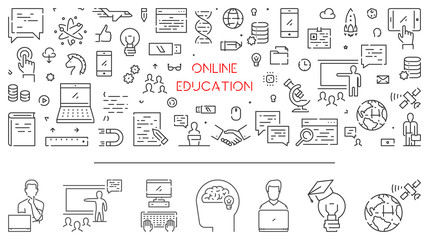 Line concept for online education and e-learning