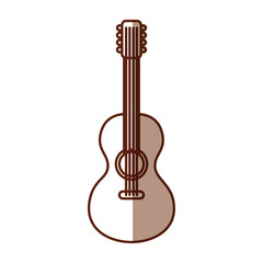 guitar instrument isolated icon vector illustration design