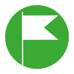 flag pointer isolated icon vector illustration design