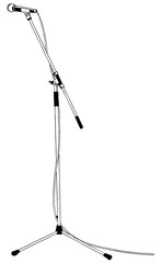 漫画風ペン画イラスト　ライブハウス