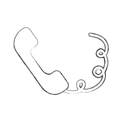 telephone service isolated icon vector illustration design