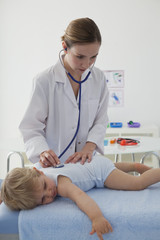 Obraz premium Auscultation, child