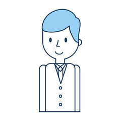 businessman avatar character icon vector illustration design