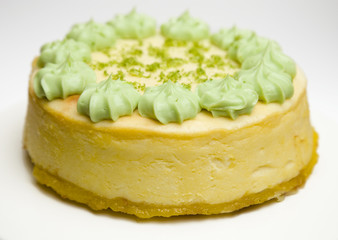 Single Layered Key Lime Cheesecake