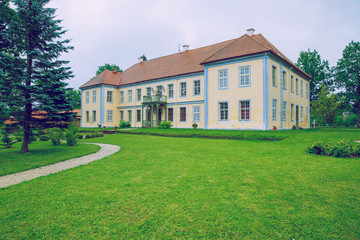 Fototapeta na wymiar Old castle at Latvia, city Veselava.
