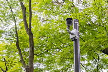 Fototapeta premium CCTV Camera at Kinkaku-ji Temple