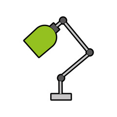 office desk lamp isolated icon vector illustration design