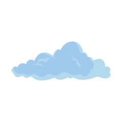 cloud icon over white background vector illustration