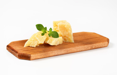 Pieces of Parmesan cheese