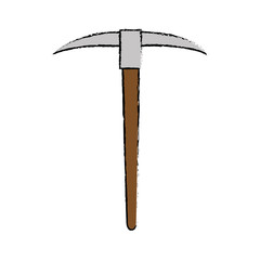 Pica tool icon over white background vector illustration