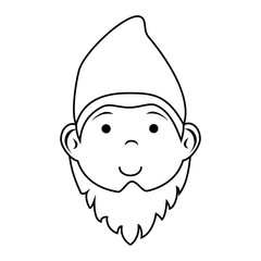 gnome icon over white background vector illustration