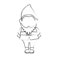 gnome icon over white background vector illustration