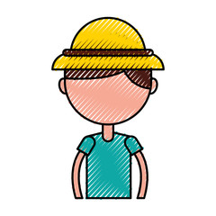 scribble cute blue safari kid cartoon vector graphic design