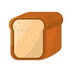 toasted bread loaf vector illustration graphic design icon