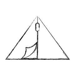 sketch draw cute camping tent cartoon vectoer graphic design