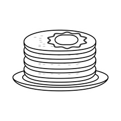 dinner roll loaf vector illustration graphic design icon