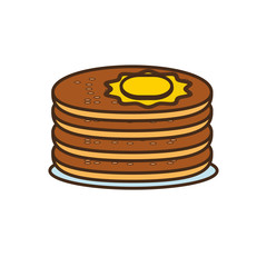 dinner roll loaf vector illustration graphic design icon