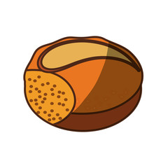 dinner roll loaf vector illustration graphic design icon