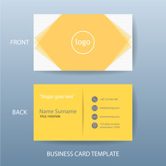 Vector modern and clean business card design template