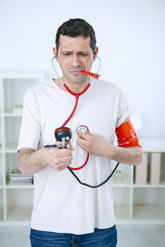 Conceptual image on hypochondria