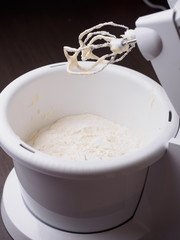 Planetary mixer cooking dough