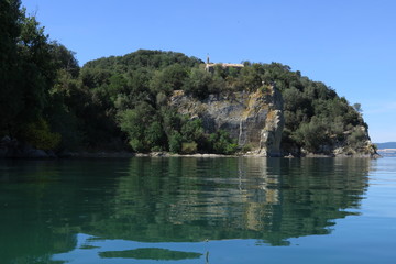 Isola Bisentina sul lago di Bolsena