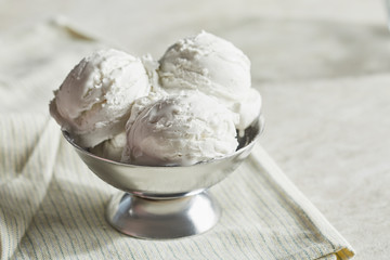 Delicious freshly ice cream