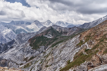 Mountain landscape, Kyrgyzstan, a mountainous valley