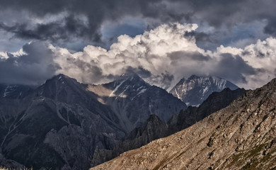 Mountain landscape, Kyrgyzstan, a mountainous valley